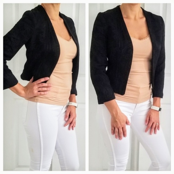 black short blazer jackets